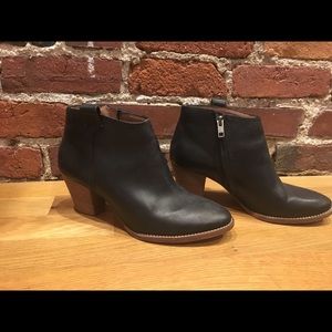 Madewell Black Leather Billie Bootie 6.5